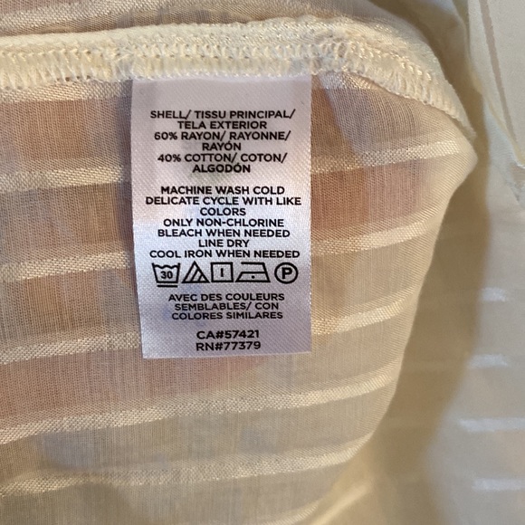 Ann Taylor striped jacquard mock neck top - XS - Picture 9 of 9